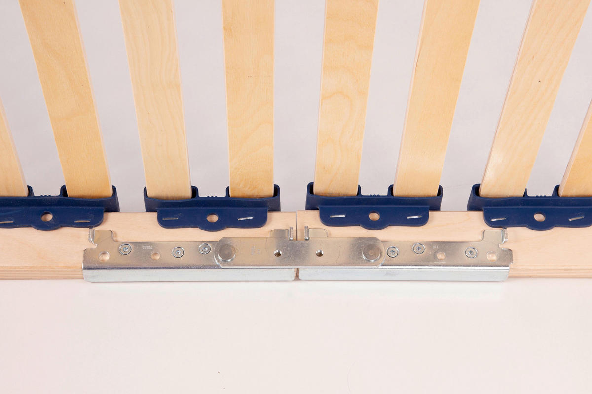 LATTENROST A1-22 KM 90/200 cm Kopfteil, Mittelzone verstellbar,  - Birkefarben/Buchefarben, KONVENTIONELL, Holz/Holzwerkstoff (90/200cm) - Breckle