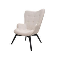 SESSEL in Struktur Beige  - Beige/Schwarz, MODERN, Textil/Metall (80/92/99cm) - Livetastic