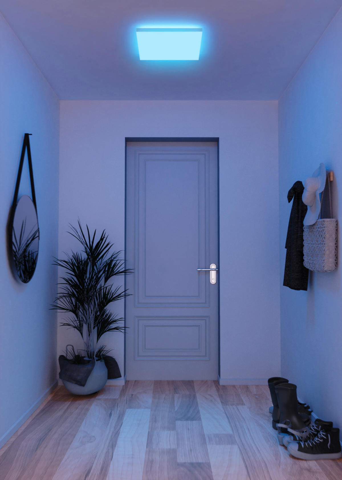 LED Decken-/Wandpanel 30x30 cm  - Weiß, Basics, Kunststoff (30/5,9/30cm) - Tint