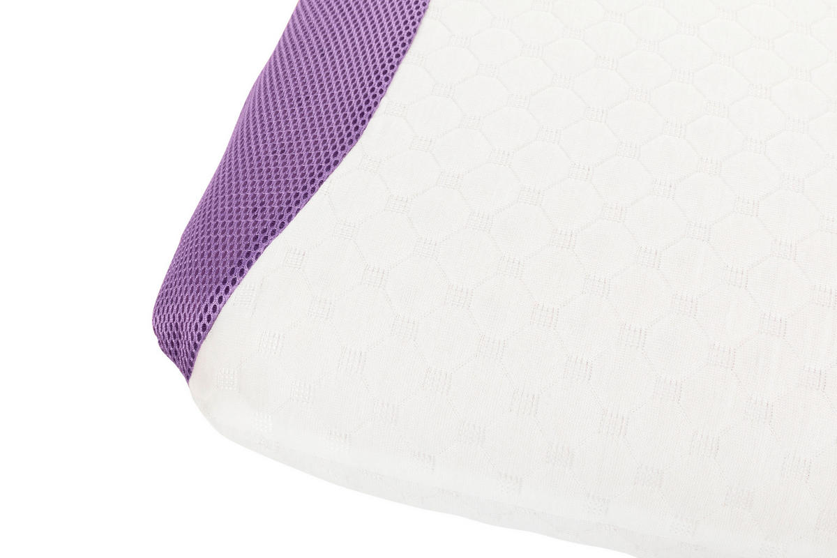 NACKENSTÜTZKISSEN  - Lila/Weiß, Textil (60/40/10cm) - Sleeptex