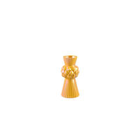 DEKOVASE  - Gelb, Basics, Keramik (13/13/28,5cm)