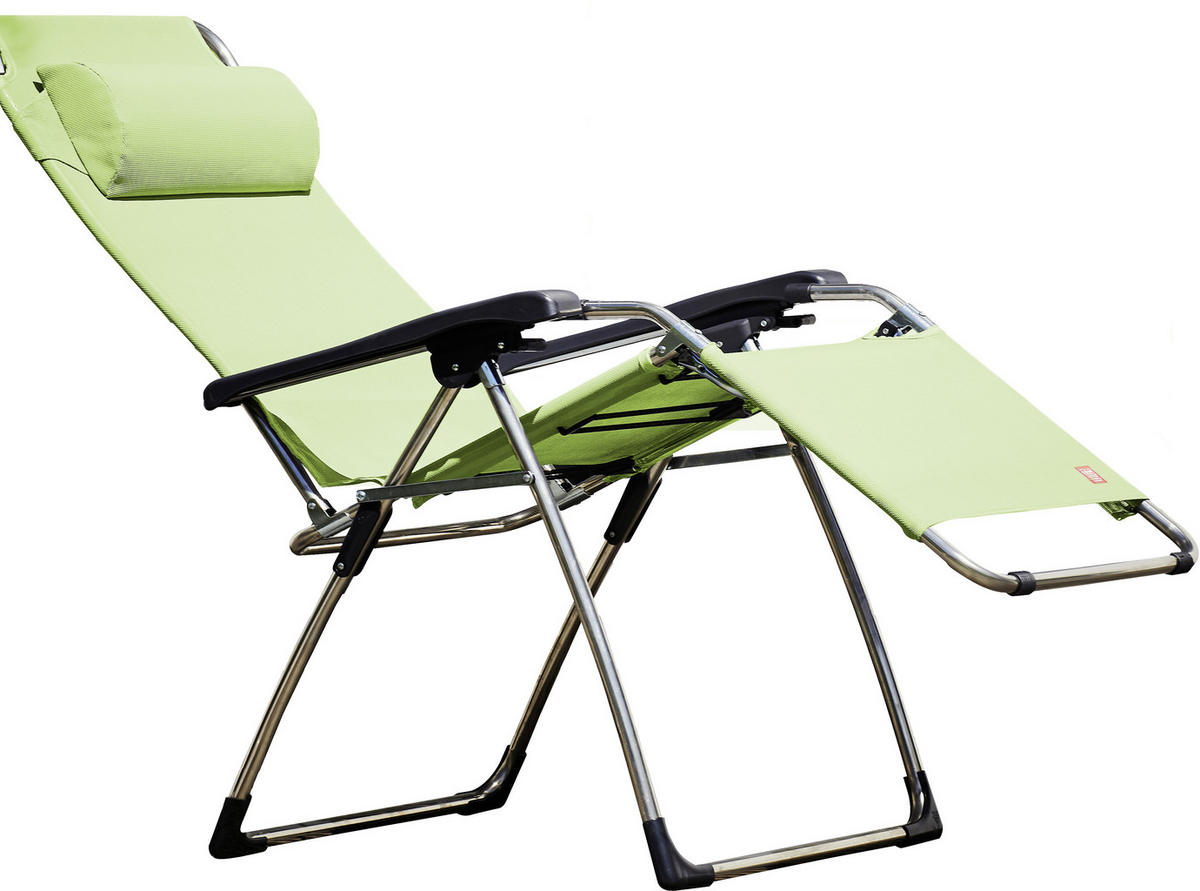 GARTEN-RELAXSESSEL  - Schwarz/Alufarben, Design, Kunststoff (82/118/67cm) - FIAM