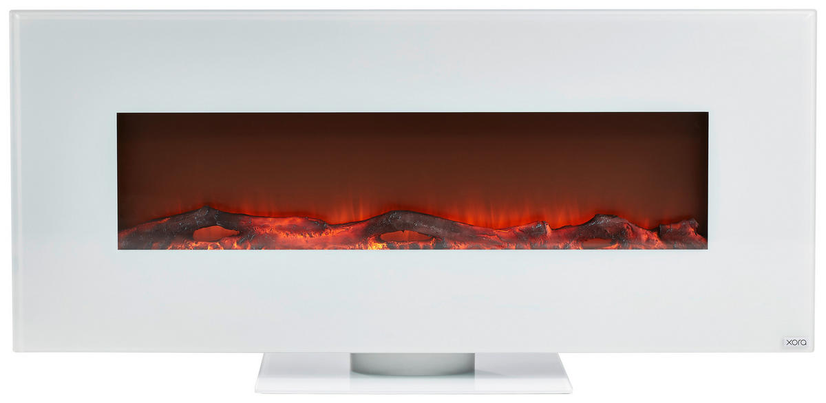 ELEKTROKAMIN - Weiß, Design, Glas/Holzwerkstoff (128/55/14cm) - Xora