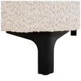 2,5-SITZER  in Chenille Elfenbein  - Elfenbein/Schwarz, KONVENTIONELL, Textil/Metall (200/84/99cm) - Carryhome