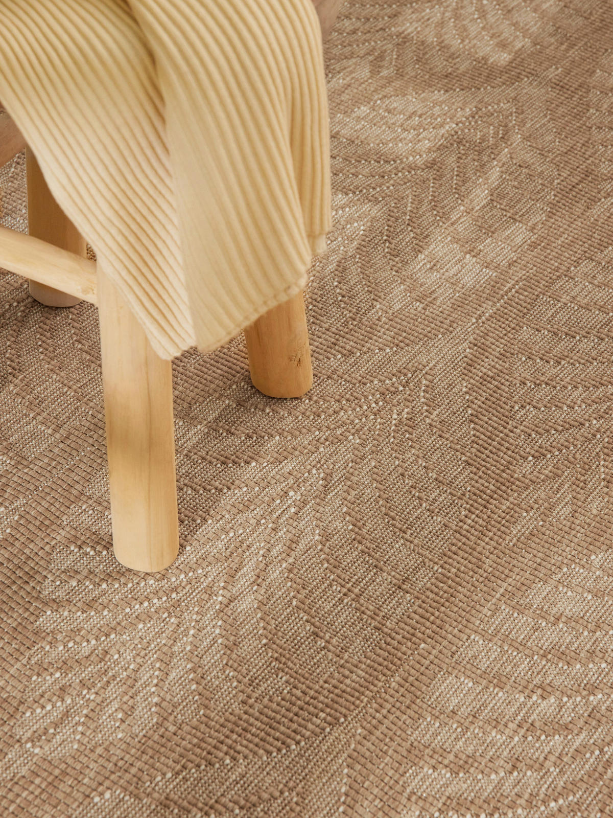 LÄUFER 80/250 cm Duet  - Sandfarben/Weiß, Design, Kunststoff (80/250cm)