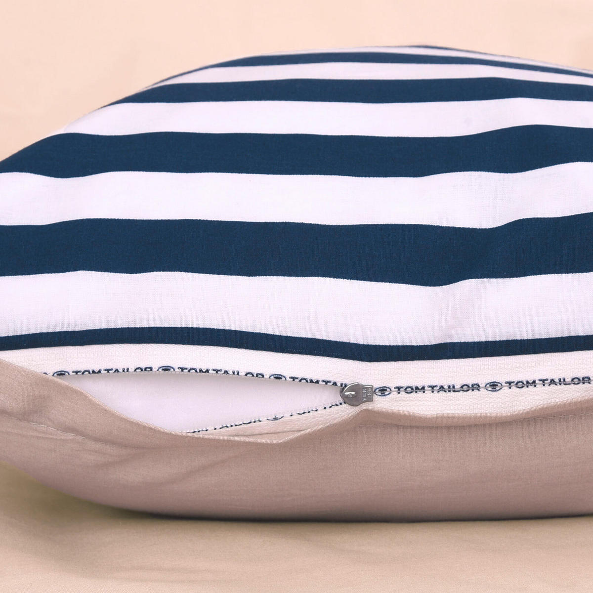 KISSENHÜLLE 40/40 cm  - Blau, Basics, Textil (40/40cm) - Tom Tailor