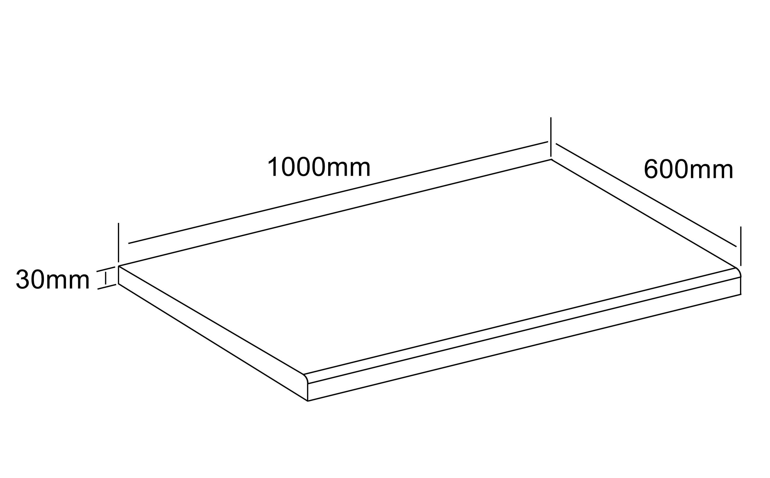 ARBEITSPLATTE 100/3/60 cm  - Honigeiche, Trend, Holzwerkstoff (100/3/60cm) - MID.YOU