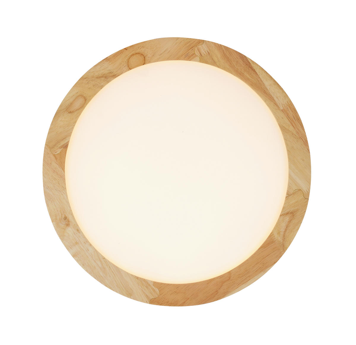 STROPNÉ LED SVIETIDLO, 40/5 cm  - čierna/biela, Basics, kov/drevo (40/5cm) - Novel