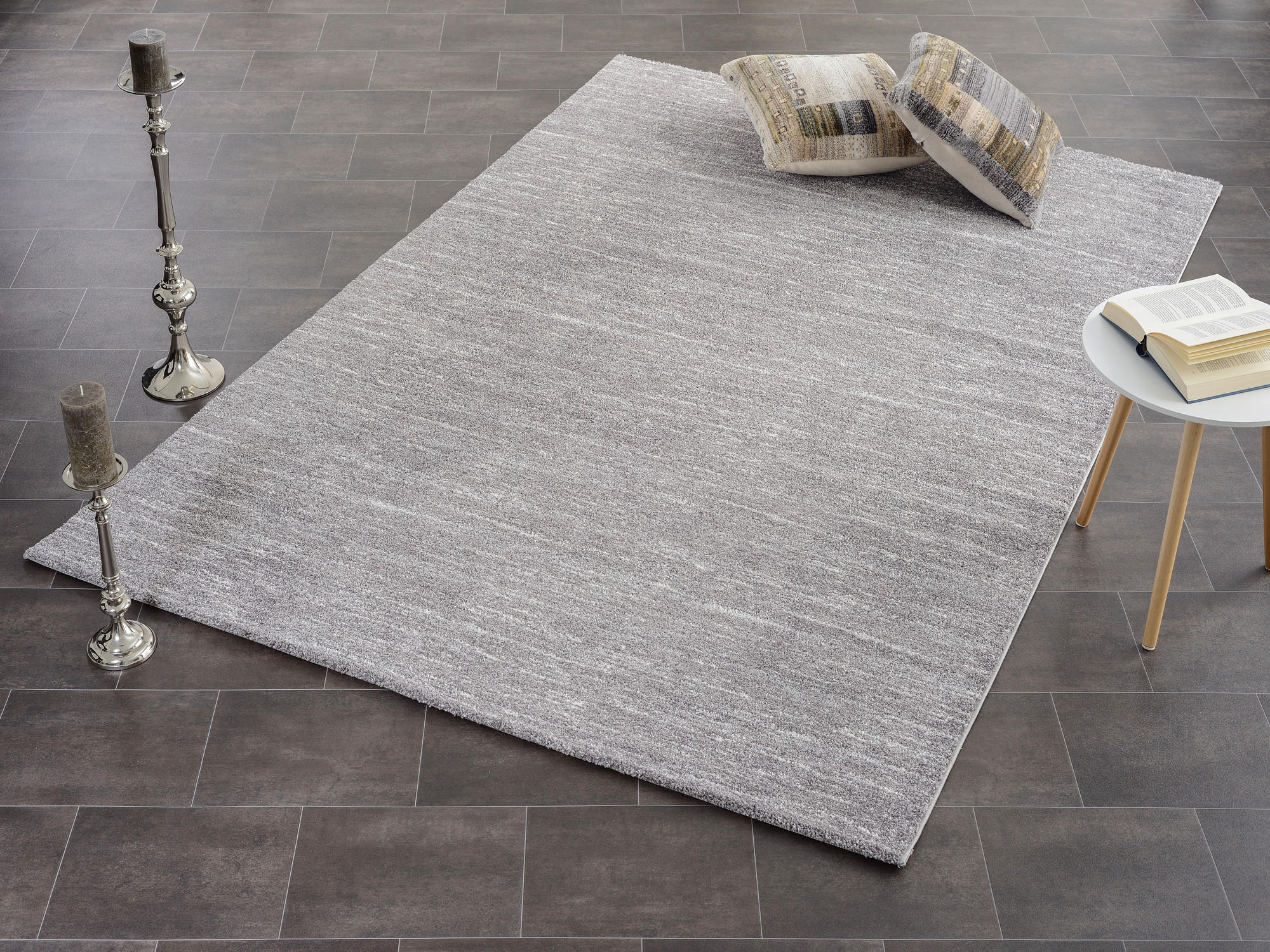 FLACHWEBETEPPICH 200/250 cm Dunkelgrau  - Dunkelgrau, Design, Textil (200/250cm) - Novel