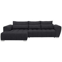 ECKSOFA in Webstoff Anthrazit  218/304 cm  - Anthrazit/Silberfarben, MODERN, Kunststoff/Textil (218/304cm) - Carryhome