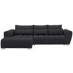 ECKSOFA in Webstoff Anthrazit  218/304 cm  - Anthrazit/Silberfarben, MODERN, Kunststoff/Textil (218/304cm) - Carryhome