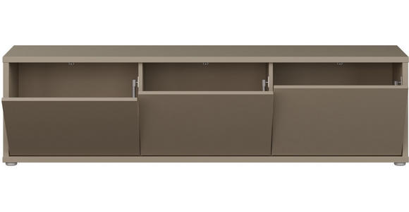 LOWBOARD  in 154,2/42,5/34,9 cm  - Taupe/Grau, MODERN, Holzwerkstoff/Metall (154,2/42,5/34,9cm) - Carryhome