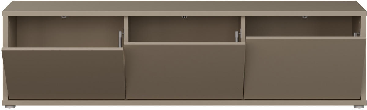 LOWBOARD  in 154,2/42,5/34,9 cm  - Taupe/Grau, MODERN, Holzwerkstoff/Metall (154,2/42,5/34,9cm) - Carryhome