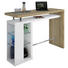 BAR - bijela/boje hrasta, Design, staklo/drvni materijal (157/110/55cm) BAR - bijela/boje hrasta, Design, staklo/drvni materijal (157/110/55cm)