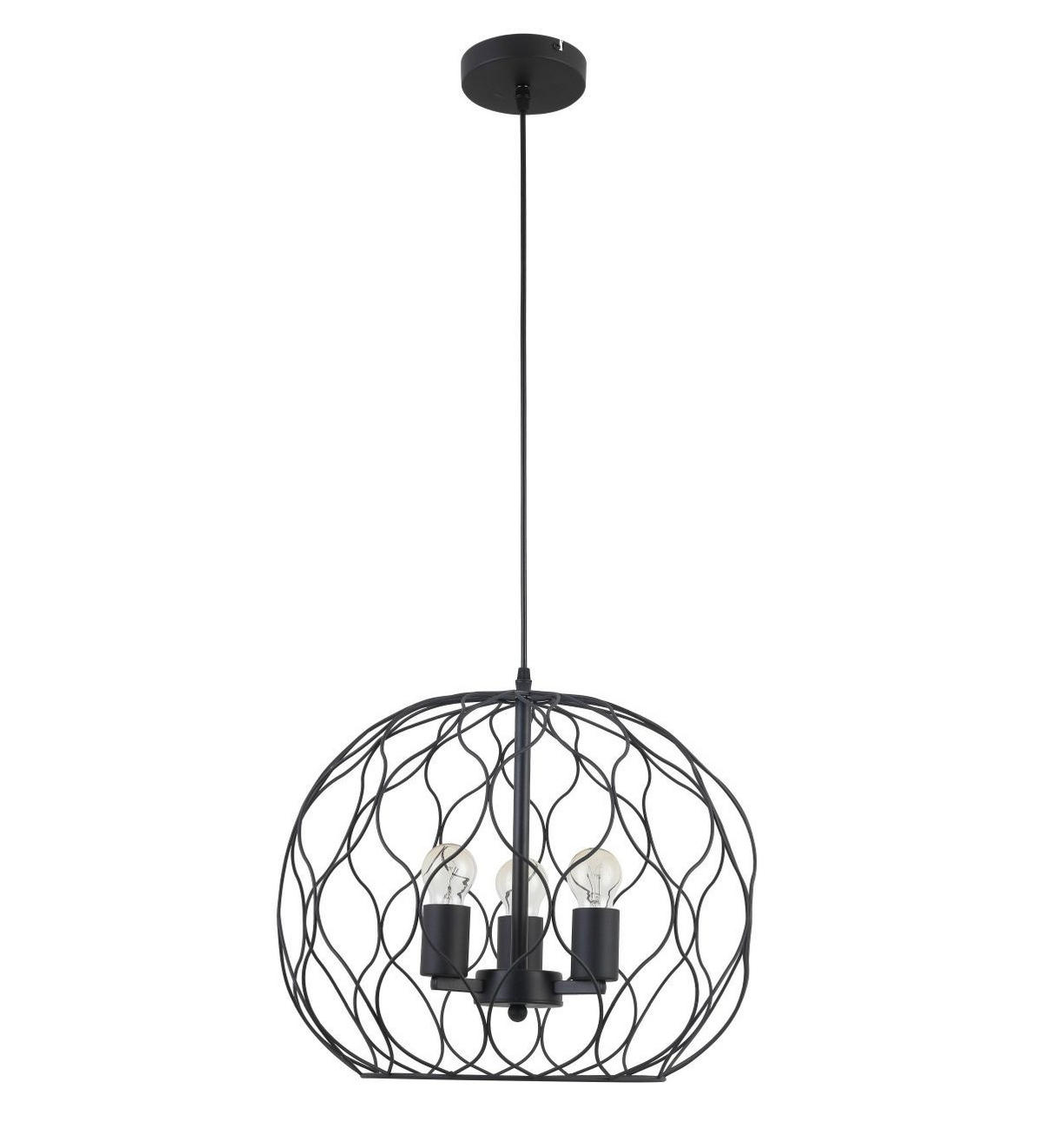 HÄNGELEUCHTE 45 cm  - Schwarz, Trend, Metall (45cm) - Marama