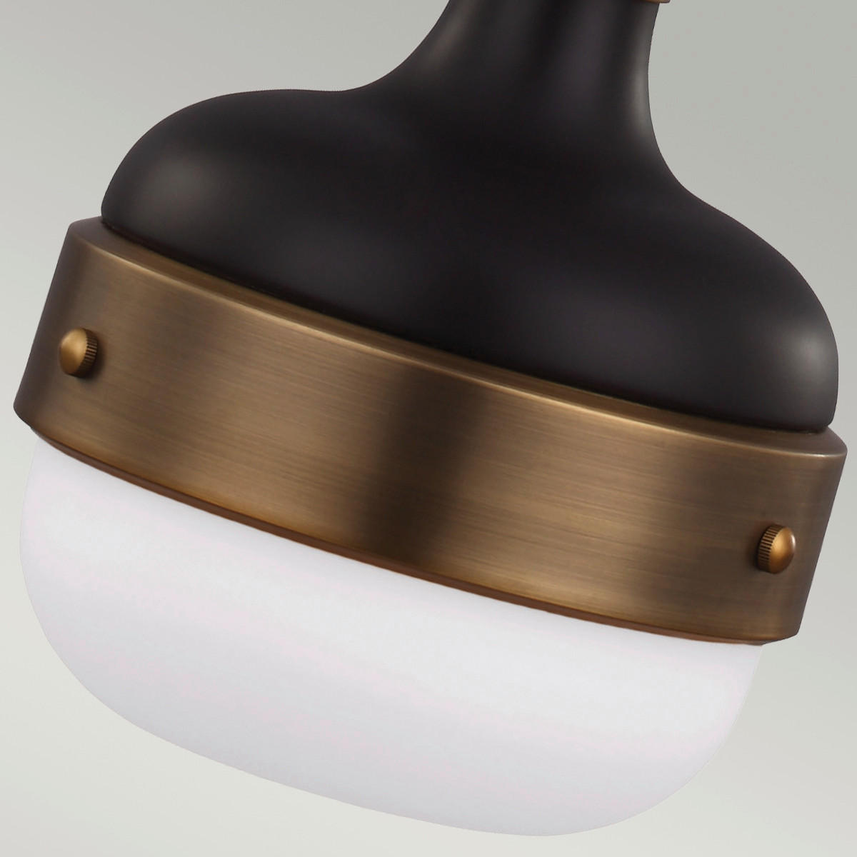 HÄNGELEUCHTE 20.3/43.2 cm    - Messingfarben/Schwarz, Konventionell, Glas/Metall (20.3/43.2cm) - Elstead Lighting