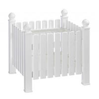 BLUMENKASTEN  - Weiß, Basics, Kunststoff (48/48/48cm) - Modante