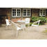 GARTENTISCH Weiß - Weiß, KONVENTIONELL (90/72cm) - Zebra Süd
