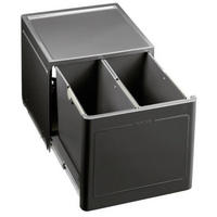 EINBAUABFALLSAMMLER 26 L  - Anthrazit, Basics, Kunststoff/Metall (40,8/35/40cm) - Blanco