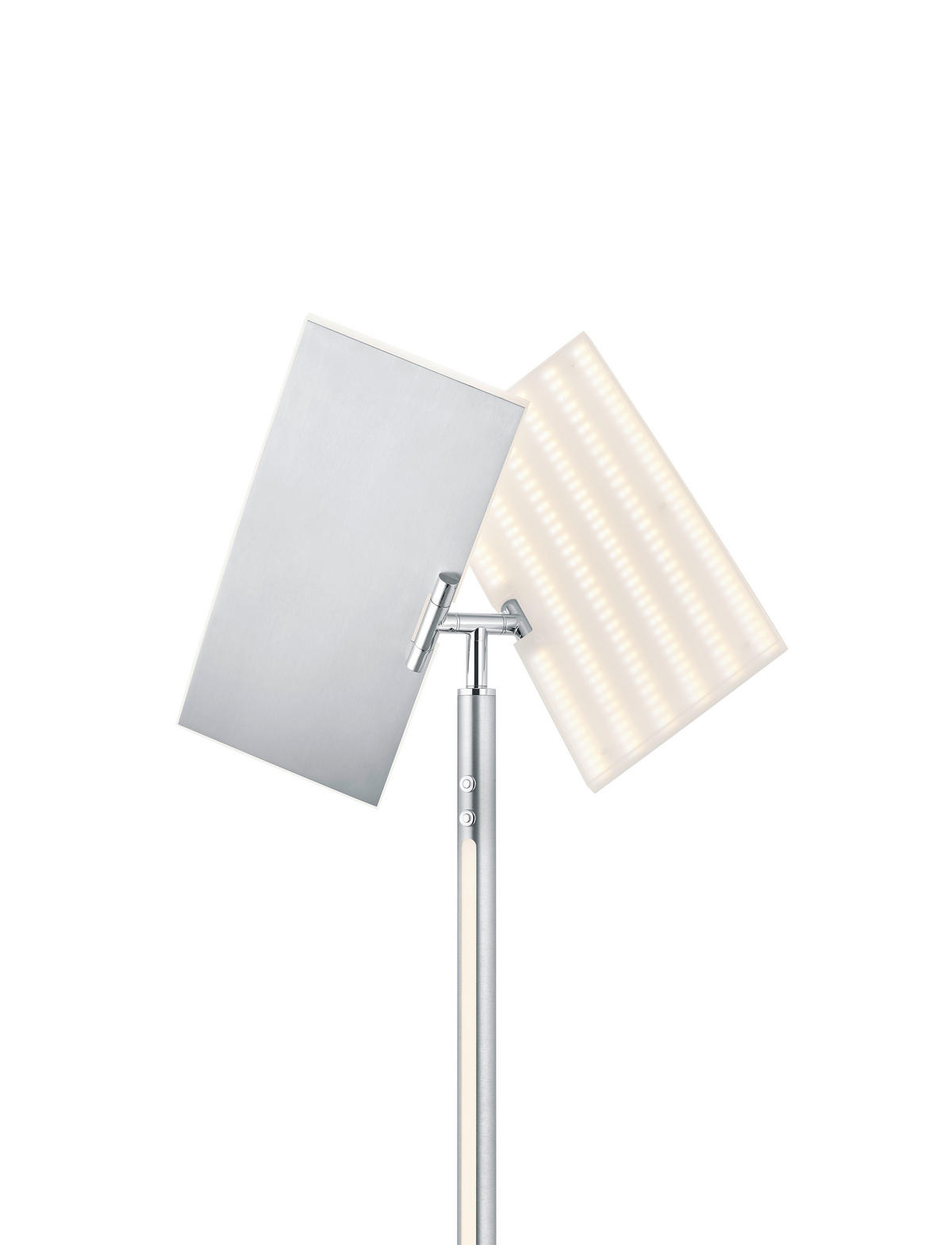 LED-STEHLEUCHTE TWICE 48/180 cm   - Alufarben, Design, Metall (48/180cm) - Hell