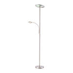 LED-STEHLEUCHTE 60/195 cm    - Silberfarben, Basics, Kunststoff/Stein (60/195cm) - Novel