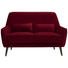 ZWEISITZER-SOFA in Textil Rot - Rot/Schwarz, Trend, Holz/Textil (135/86/80cm) - Carryhome ZWEISITZER-SOFA in Textil Rot - Rot/Schwarz, Trend, Holz/Textil (135/86/80cm) - Carryhome