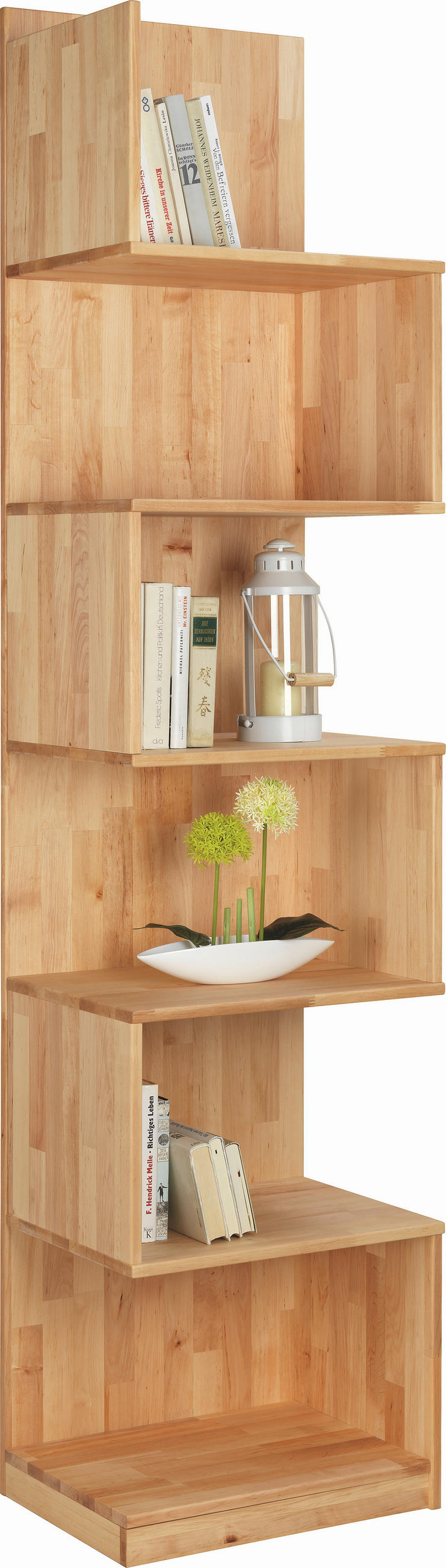 REGAL  50/211/38 cm Erlefarben  - Erlefarben, Natur, Holz (50/211/38cm) - Linea Natura