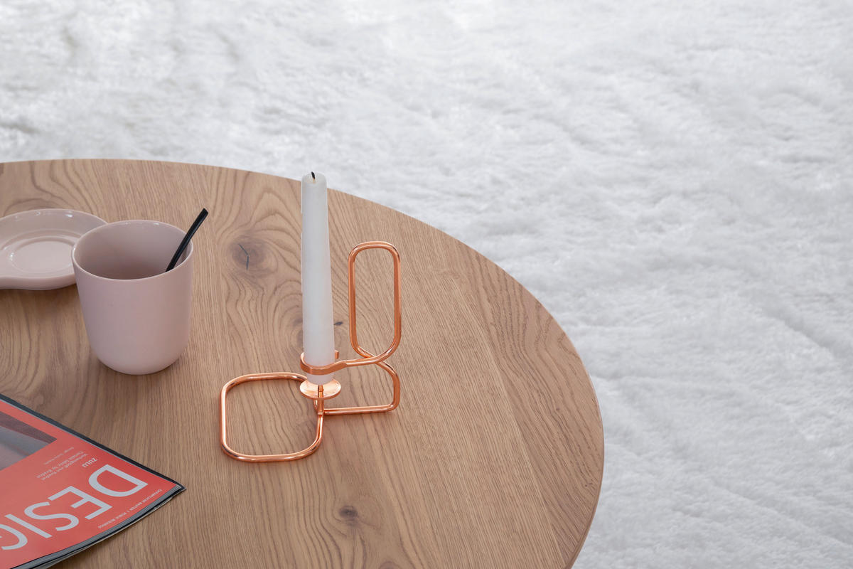 COUCHTISCH in Holz, Metall 83/83/35 cm  - Wildeiche/Anthrazit, Basics, Holz/Metall (83/83/35cm) - Schöner Wohnen