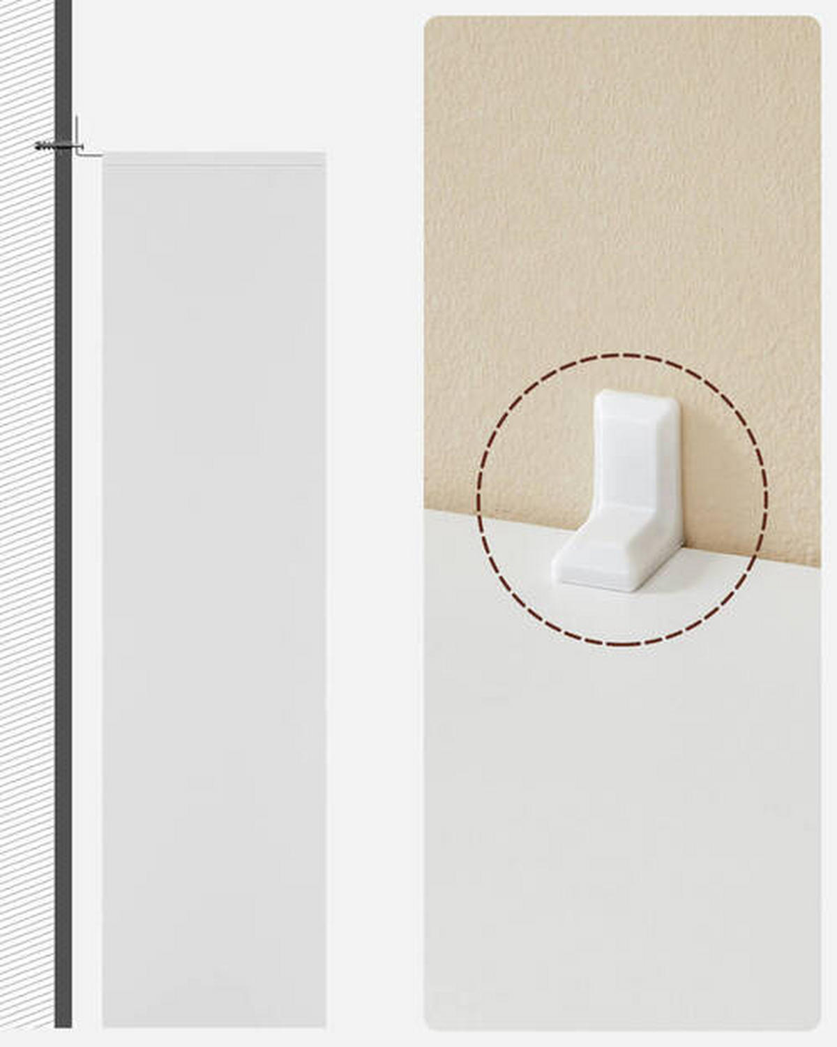 REGÁL, bílá, 50/80/24 cm - bílá, Basics, kompozitní dřevo (50/80/24cm) - Boxxx