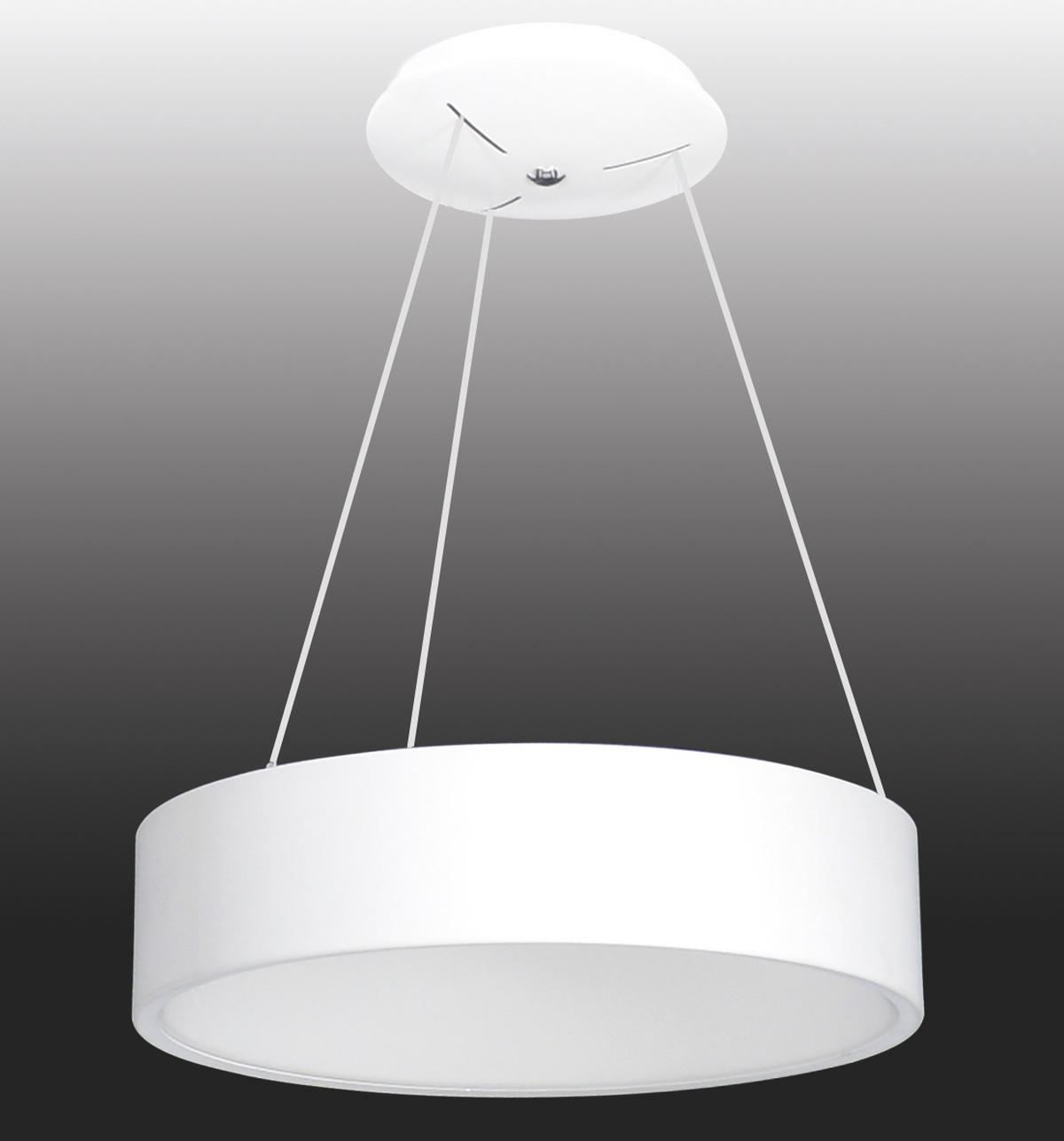 LED-HÄNGELEUCHTE CARLA 45/150 cm   - Weiß, Design, Kunststoff/Metall (45/150cm) - Näve