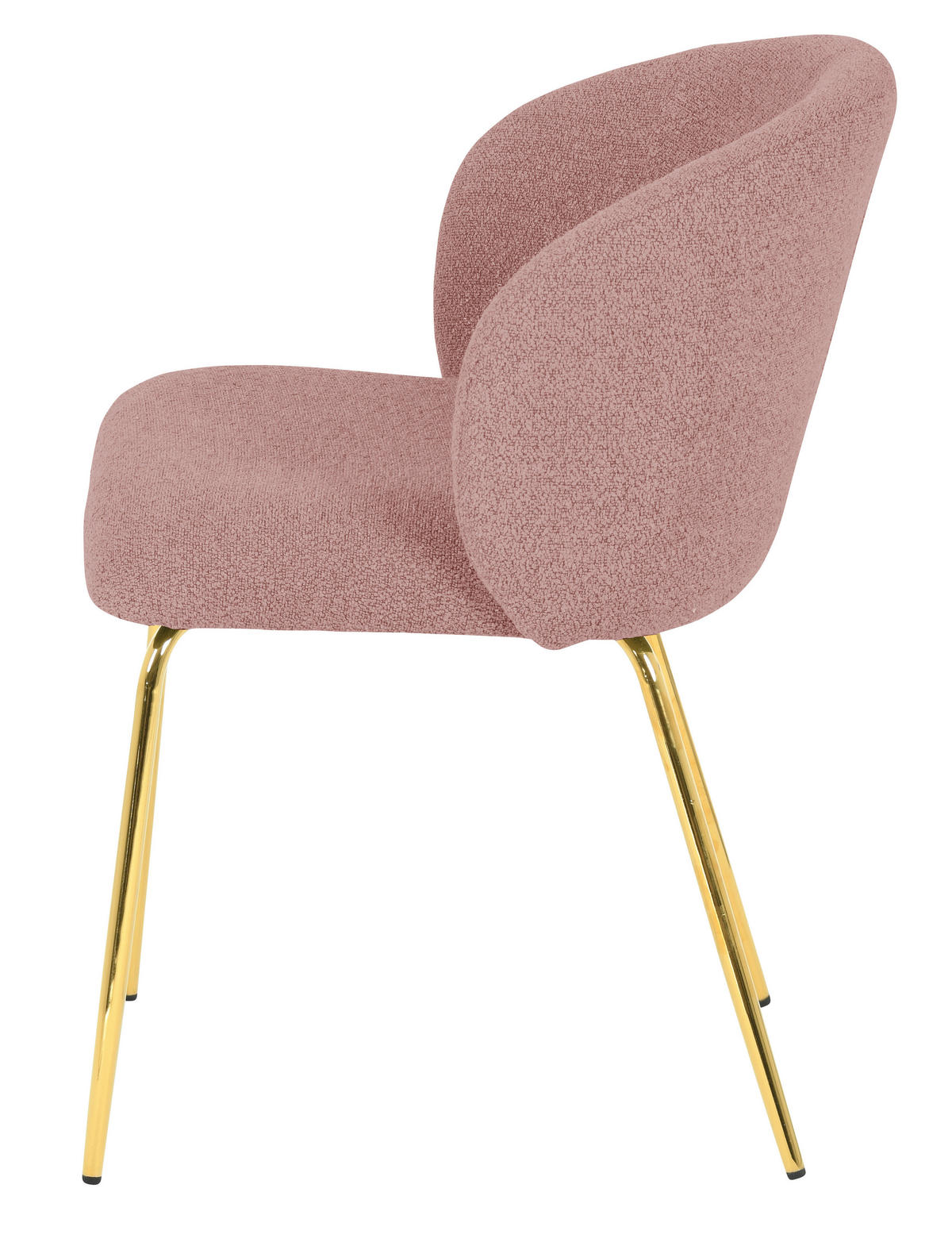 STOLICA  pink       - pink/zlatna, Moderno, drvo/metal (56/78/58cm) - Mömax