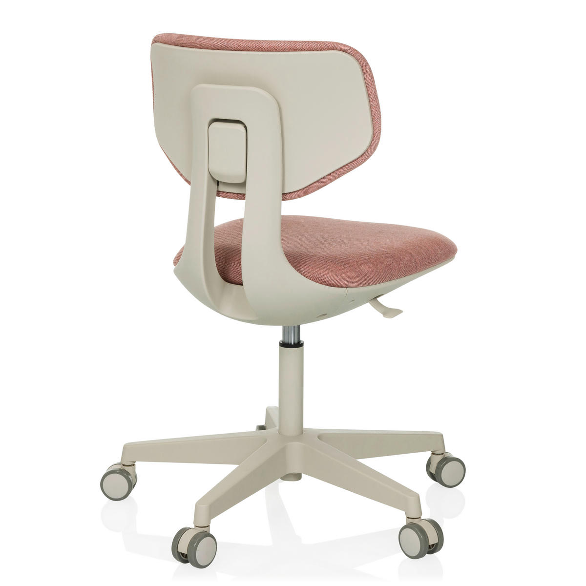 OTOČNÁ ŽIDLE PRO MLÁDEŽ, struktura, růžová - růžová/šedobílá, Moderní, textil/plast (51/72 - 87/51cm) - MID.YOU