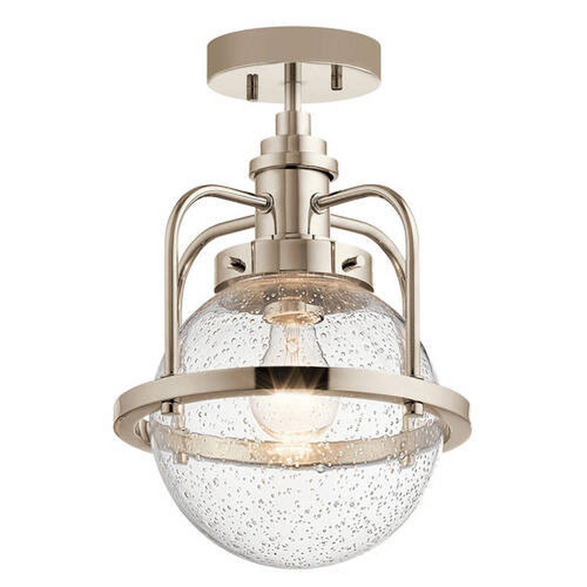 VISEČA SVETILKA  Elstead Triocent      24/37.6 cm      E27 - barve niklja, Konvencionalno, kovina/steklo (24/37.6cm) - Elstead Lighting