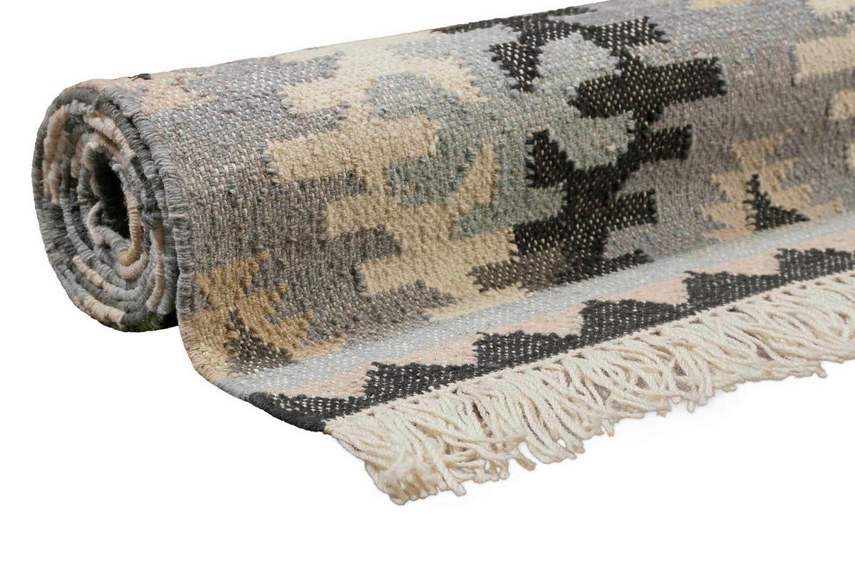 HANDWEBTEPPICH 300/400 cm Balou Hellgrau, Beige  - Beige/Hellgrau, KONVENTIONELL, Textil (300/400cm)