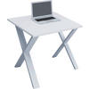 SCHREIBTISCH 80/50/76 cm  in Weiss  - Weiss, Modern, Holzwerkstoff/Metall (80/50/76cm) - MID.YOU