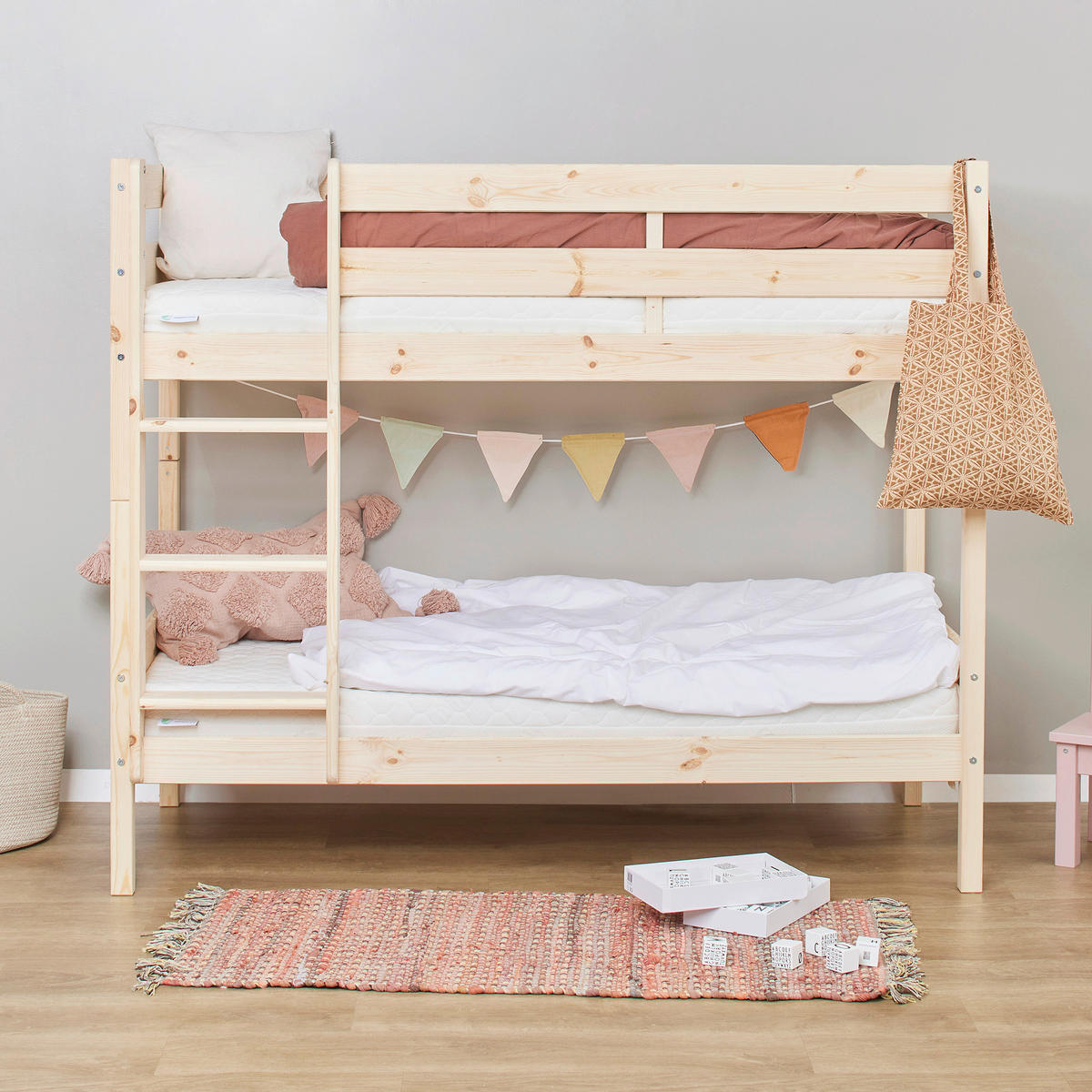 ETAGENBETT 70/160 cm Naturfarben  - Naturfarben, MODERN, Holz (70/160cm) - MID.YOU
