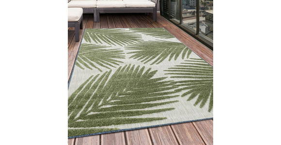 FLACHWEBETEPPICH 140/200 cm Bahama Grün  - Grün, Design, Textil (140/200cm) - Novel