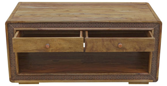 COUCHTISCH in Holz, Metall 110/60/50 cm - Sheeshamfarben, LIFESTYLE, Holz/Metall (110/60/50cm) - Landscape