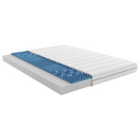 WENDEMATRATZE 200/200 cm, Höhe ca.: 15 cm, H2 + H3 = mittel + fest,  - Weiß, Basics, Textil (200/200cm) - Chameo