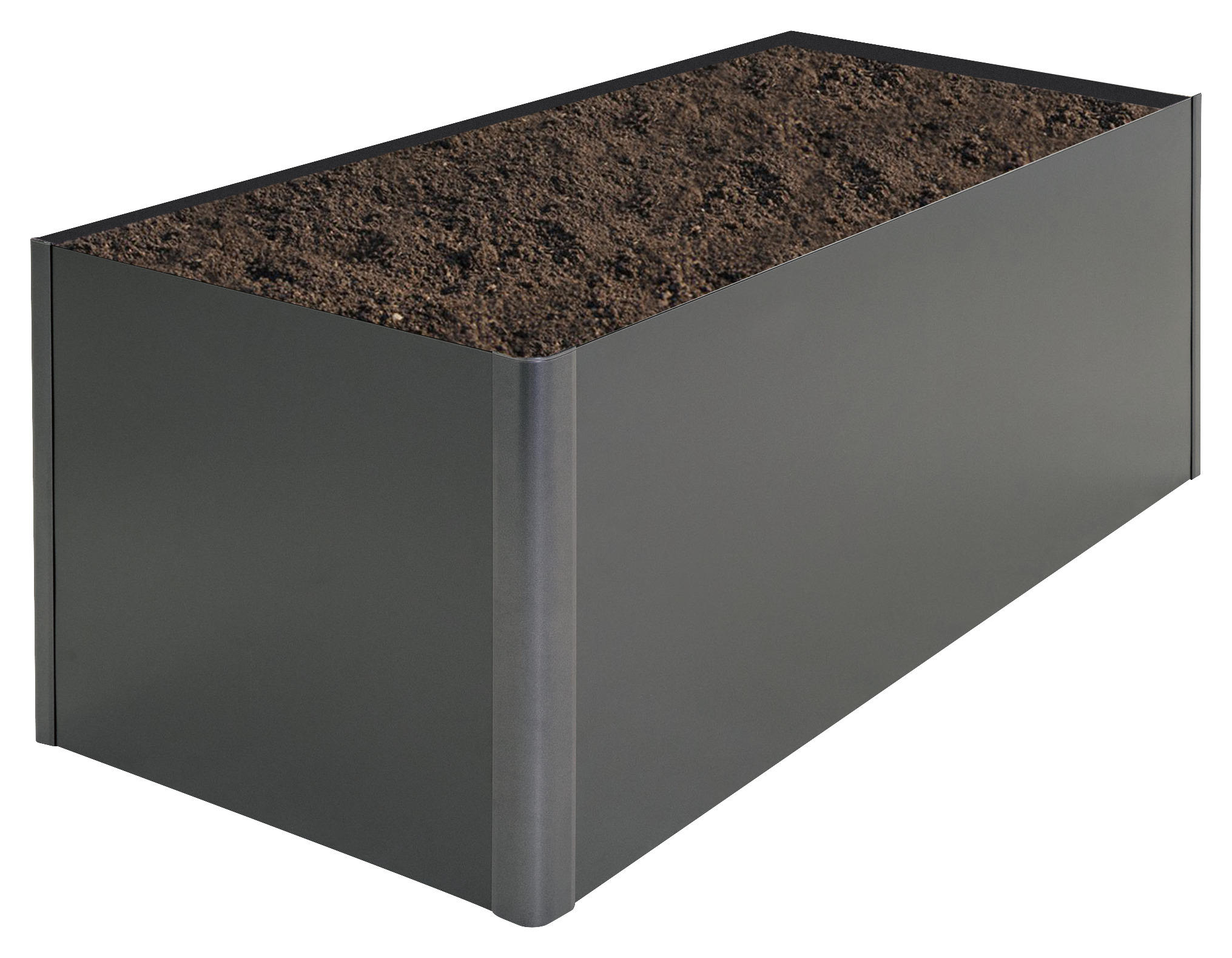 Thumbnail - Biohort Hochbeet, Dunkelgrau, Metall, 1450 L, 201x77x102 cm, Qualität aus Österreich, Gartenzubehör, Hochbeete