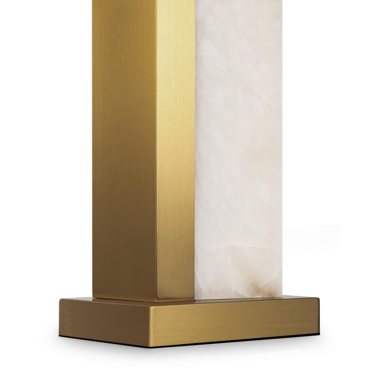 TISCHLEUCHTE 22/67,5/45 cm   - Messingfarben/Weiß, Trend, Textil/Stein (22/67,5/45cm) - MAYTONI