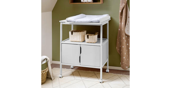 WICKELKOMMODE - Weiß, Basics, Holz (68/70/90cm) - My Baby Lou