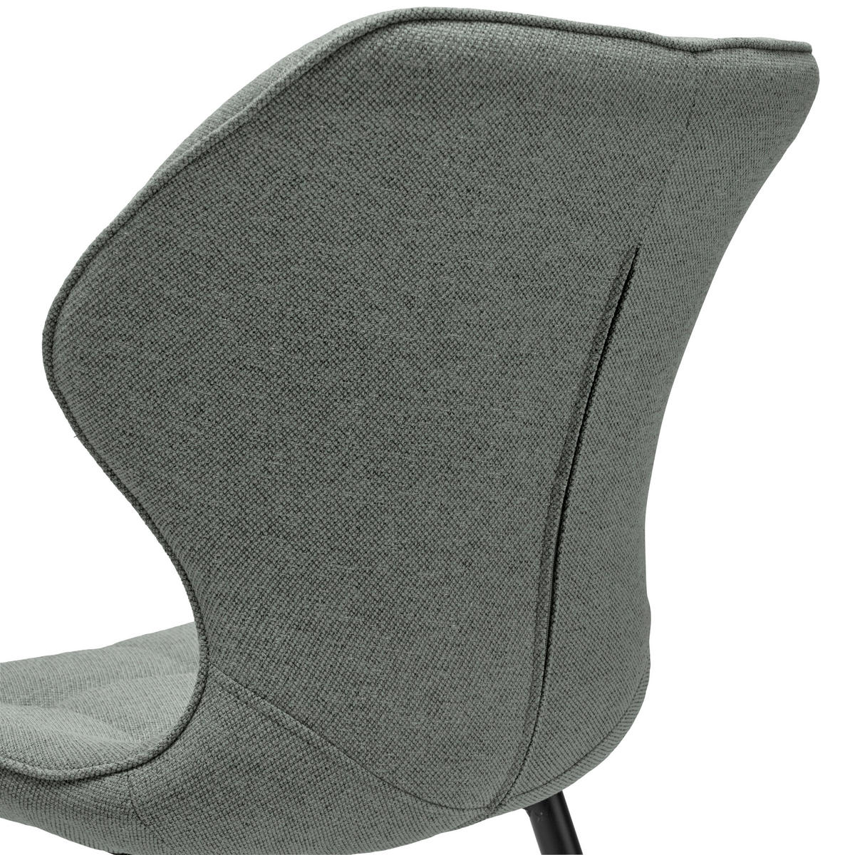 STUHL Webstoff Grün Pappel Sperrholz  - Schwarz/Grün, LIFESTYLE, Holz/Textil (47/82/59cm) - Livetastic