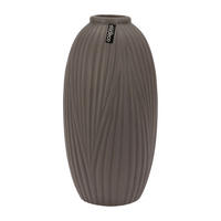 VÁZA, keramika, 33 cm - šedá, Basics, keramika (17/33/17cm)