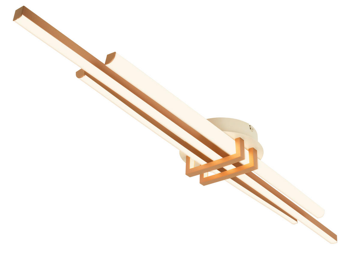 LED-DECKENLEUCHTE 98/16/7,5 cm   - Greige/Cappuccino, Basics, Kunststoff/Metall (98/16/7,5cm)