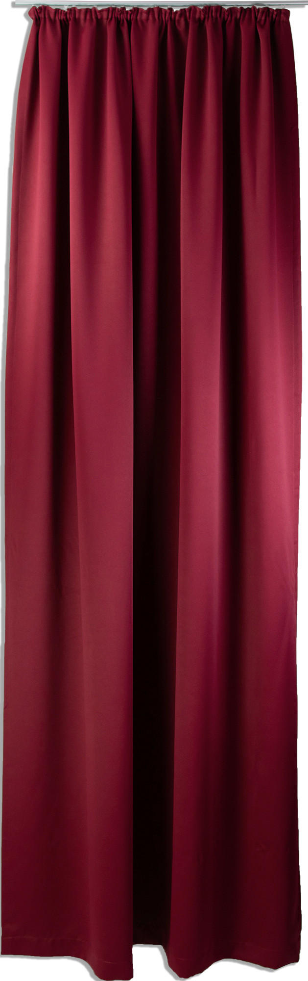 WÄRMESCHUTZVORHANG THERMOVORHANG Verdunkelung 140/245 cm   - Weinrot, Basics, Textil (140/245cm)