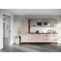 KÜCHENLEERBLOCK 300 cm   in Cappuccino  - Eiche dunkel/Cappuccino, Design, Holzwerkstoff/Metall (300cm) - Impuls