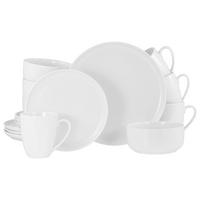 KOMPLETT SERVIS Scandi Weiss 16 delar  - vit, Basics, keramik - Creatable