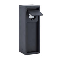 GARTENSTECKDOSE - Anthrazit, Basics, Metall (24,1/8/8cm)