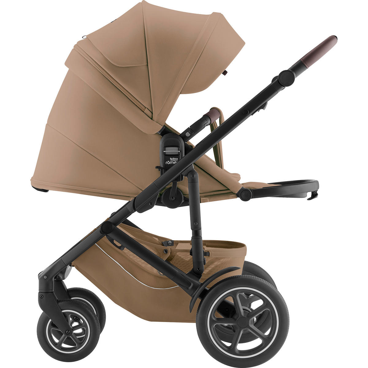 KINDERWAGENSET  Smile 5Z Set  Warm Caramel  - Hellbraun/Grau, Basics, Textil/Metall (57/112/97,7cm) - Britax Römer